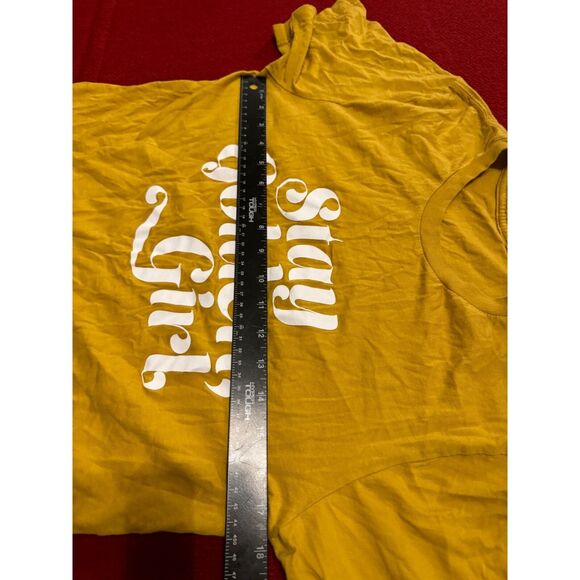 "Stay Golden Girl" Mustard Graphic Tee‎ - Unisex - Cotton Blend - - Picture 4 of 5